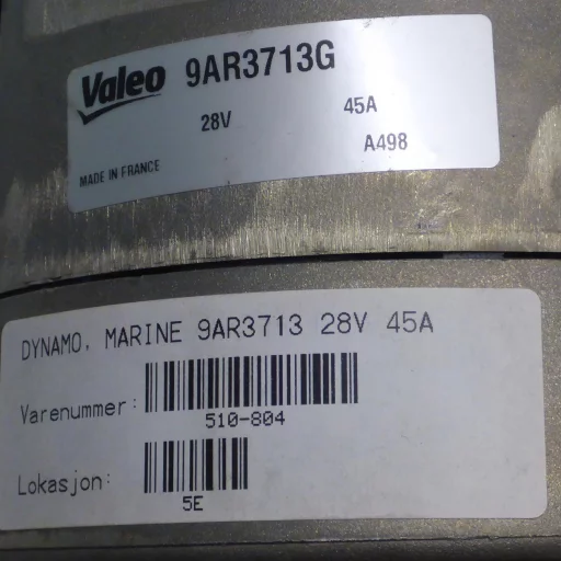 DYNAMO, MARINE 9AR3713 28V 45A